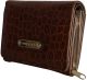Anne Klein Saddle Brown  Alligator Indexer wallet