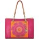 Anne Klein In Full Bloom Chain Pink Orange Stone Tote