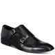 Alfani Men's Ian Double Monk Strap Black Faux Leather Dress Oxfords 11.5 M Affordable Designer Brands