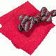 Alfani Mens Walsh Stripe Bow Tie Pocket Red Stripe Square