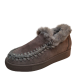 Aqua College Womens Shoes Albina Waterproof Cow Suede Flat Loafers 10M Grey Affordable Designer Brands