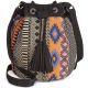 American Rag Jacquard Bucket Bag Black Combo
