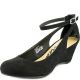 American Rag Womens Miley Chop Out Manmade Black Wedge Pumps 9 M Affordable Designer Brands