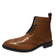 Anthony Veer Men's Dress Boots Grant Wingtip Boots Tan Brown 10.5D Affordable Designer Brands