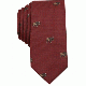 Bar III Mens Elephant Conversational Necktie Red Buffalo 