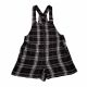 Be Bop Juniors Chekered Racerback Jumpsuit Black