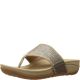 Baretraps Dasie Rebound Technology? Thong Sandals Fabric Gold 8M from Affordable Designer Brands