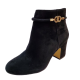 Bella Vita Womens Shoes Diaz Leather Cushioned Ankle Booties 7M Black Affordable Designer Brands