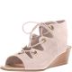 Bella Vita Ingrid Wedge Sandals Cloud Suede 8 WW from Affordable Designer Brands