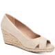Charter Club Toniie Wedge Sandals Fabric Lt Beige 8.5M Affordable Designer Brands