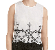 CeCe Sleeveless Embroidered Lace-He New Ivory Blouse Small