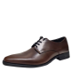 Calvin Klein Mens Ramses Oxfords Textured Leather Tan 11.5 M from Affordable Designer Brands