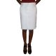 Calvin Klein Jeans Denim Released-Hem Skirt Honalulu White