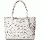 Calvin Klein Saffiano Perforated Tote Cherub White