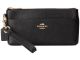 Coach Black Zippy Wallet With Pop-Up Pouch