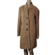 DKNY Womens Single-Breasted Walker Coat Alpaca Wool Brown 6