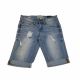 Dollhouse Juniors Ripped Denim Short in Ipanema Medium Blue 1