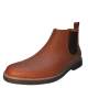 Deer Stags Mens Rockland Chelsea Boots Dark Luggage Brown 10.5M Affordable Designer Brands