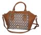 Nine West 9s Jacquard Brown Top handle Satchel