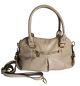 Anne Klein Trinity Chamois Beige Satchel Handbag Front From Affordable Designer Brands