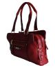 Marc Fisher Zip Code Ruby Red Satchel handbag Front From Affordable Designer Brands