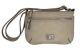 Style & Company SC9056LGE Beige Pastport X-Body Luggage Crossbody Handbag front Affordable Designer Brands 