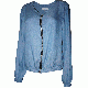 Fever Chambray Bomber Jacket Light Lyocell Large