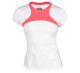 Fila Cap-Sleeve White Diva Pink Small Colorblocked Tee Shirt