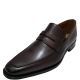 Florsheim Mens Sabato Penny Loafers Shoe Wine Brushed 