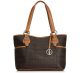 Giani Bernini 8028BT Block Signature Brown Tote