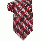 Geoffrey Beene Mens Effortless Gingham Tie Red