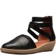 Gentle Souls by Kenneth Cole Womens Noa-Beth Wedge Sandals Nubuck Black 7.5 M Affordable Designer Brands
