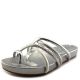 Guess Jiyana Tube Flat Footbed Sanda Silver 9M Affordable Designer Brands