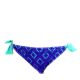 Hula Honey Women's Crochet Dog Ear Side Tie Hipster Swim Bottom