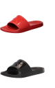 Calvin Klein Mens Vincenzo Jelly Slide Sandal Dark Red 13 from Affordable Designer Brands