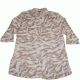 Jm Collection Printed Linen-Blend Jacket Nairobi Flax XLarge