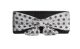Jessica Mcclintock Metallic Mesh Dot Bow Evening Silver Black Clutch