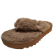 Koolaburra By UGG Womens Casual Shoes Furr-ee Slip On Sandals 6M Beige Amphora Affordable Designer Brands