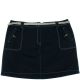 Karen Scott Plus Size 24W Classic Navy Belted Skort