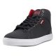 Levis Mens C Tech Mid High-Tops Sneakers Black Red 10 M