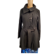 Madden Girl Womens Juniors' Belted Drama Skirted Coat Polyester Black Small from Affordable Designer Brands