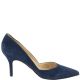 Marc Fisher  Womens Tuscany Dark Blue Suede Pumps 7.5M Affordable Designer Brands