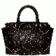 Michael Kors Diamond Grommet Selma Medium Top Zip Satchel Handbag Black