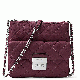 Michael Kors Sloan Medium Swing Pack Bag Plum Silvertone