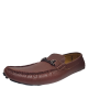 Mio Marino Mens Traditional Braided Band Penny Loafers Brown 11M from Affordable Designer Brands