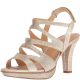 Naturalizer Dianna Slingback Sandals Gold Glitter 5 M from Affordable Designer Brands