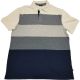 Nautica Mens Slim-Fit Graduated Striped Polo Shirts Bone White XXLarge