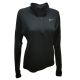 Nike Womens Dry Element Half-Zip Running Top Sweater Charcoal Grey Medium