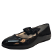 Nina Little Girls Zondra Ballet Flat Patent Black 3M Affordable Designer Brands