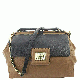 Olivia And Joy Adorno Frame Mocha Black Satchel